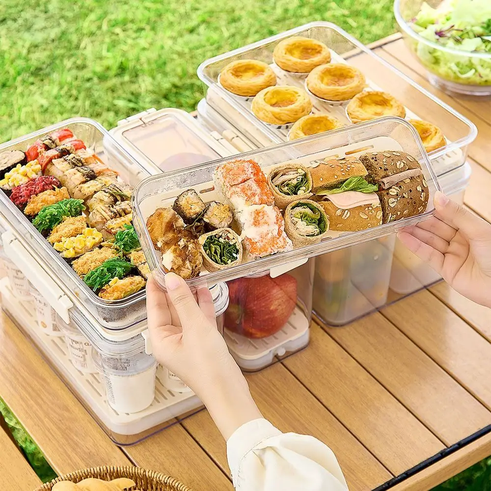 Clear Fruit Storage Container Airtight Fresh-Keeping Pasta Storage Container with Lid Moisture-Proof Fresh Food Container
