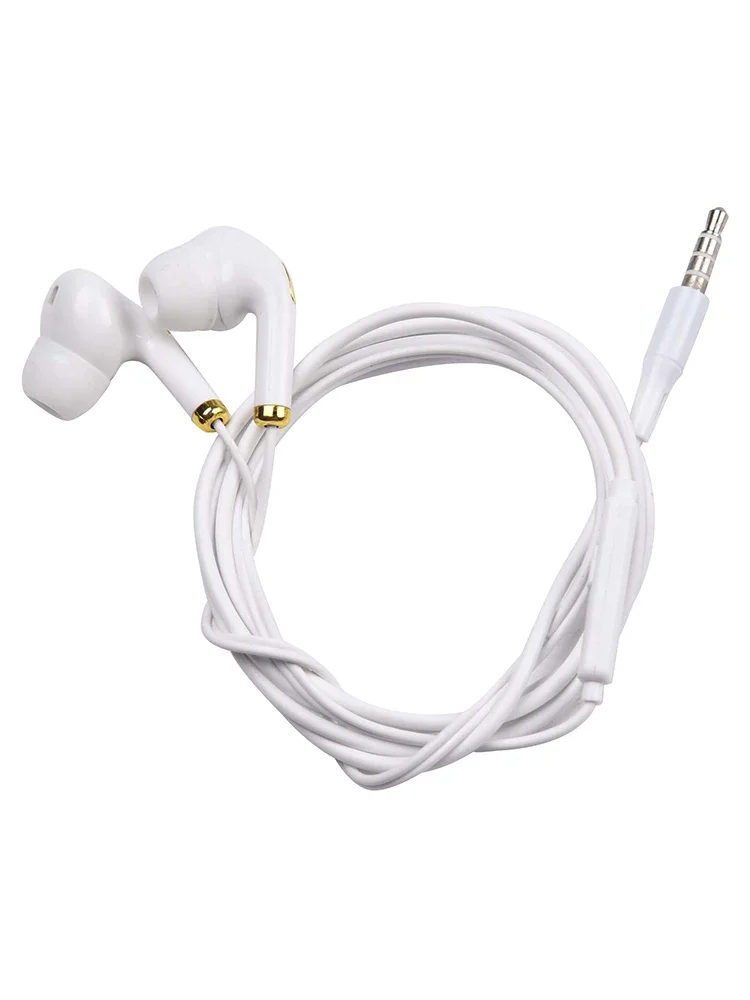 In-Ear Intelligent Noise Canceling Wired Headphones 3.5mm In-ear Earphones With Microphone Vertical Weight Bass Earphones