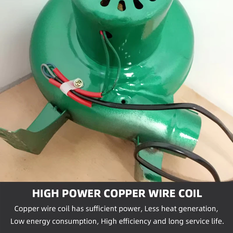 220V AC BBQ Blower Fan Low Pressure  Electric Blower Fan Iron Shell for Mini Blacksmith Forges BBQ Air Circulation