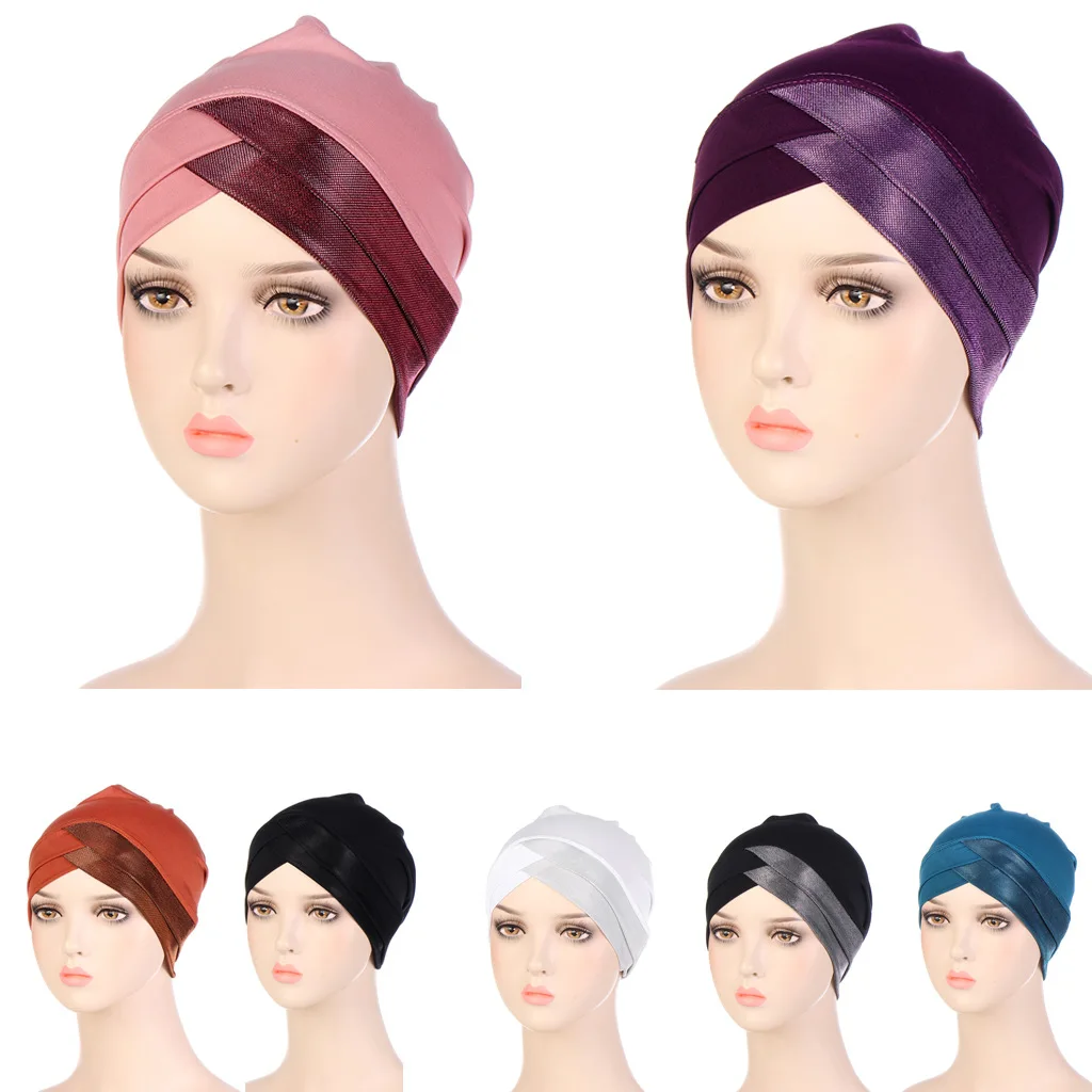 

Forehead Cross Muslim Turbans For Women Hijab Caps Indian Hats Stretch Islamic Inner Hijab Cap Women Turban Caps Arab Wrap 2023