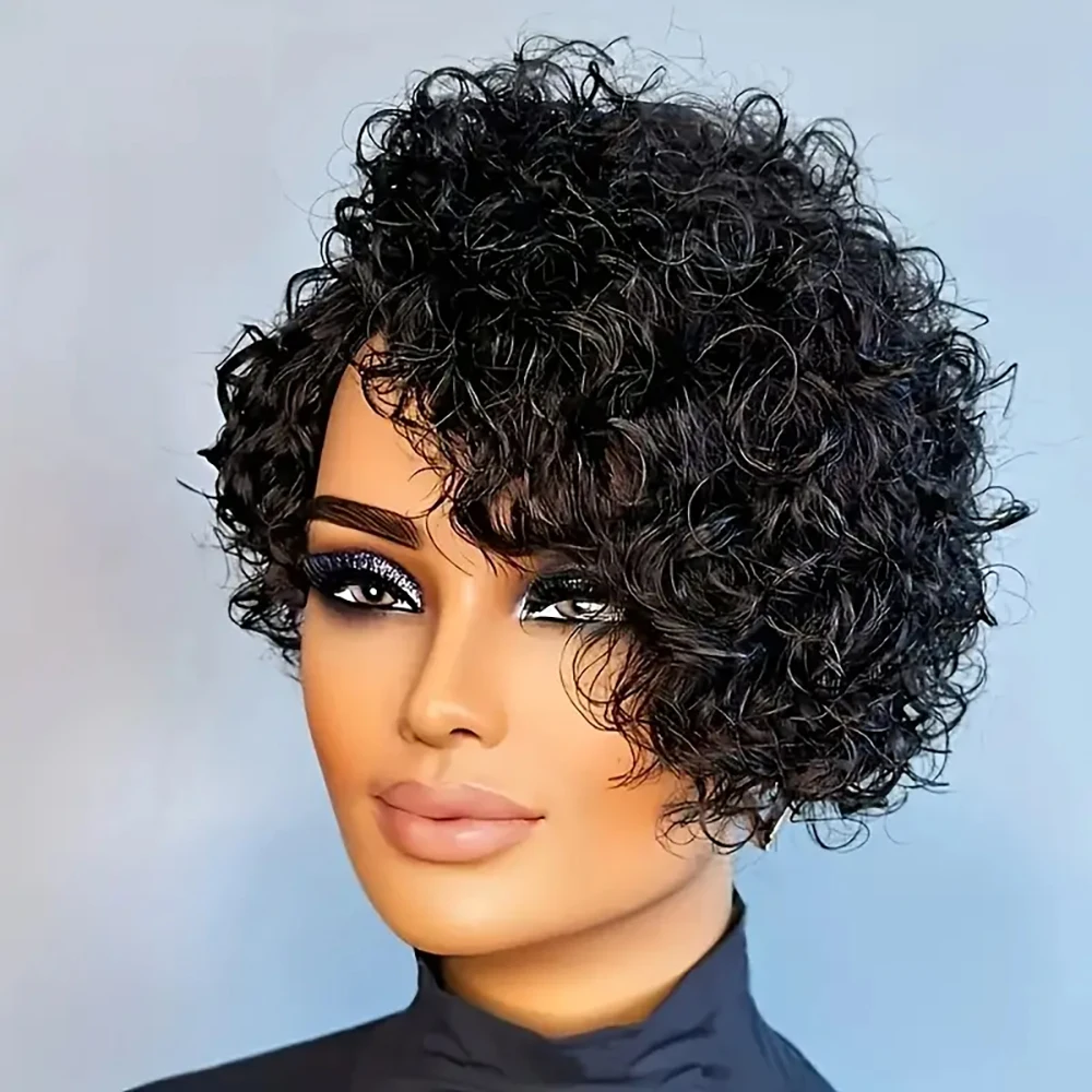 Curly Wigs Short Pi… - image