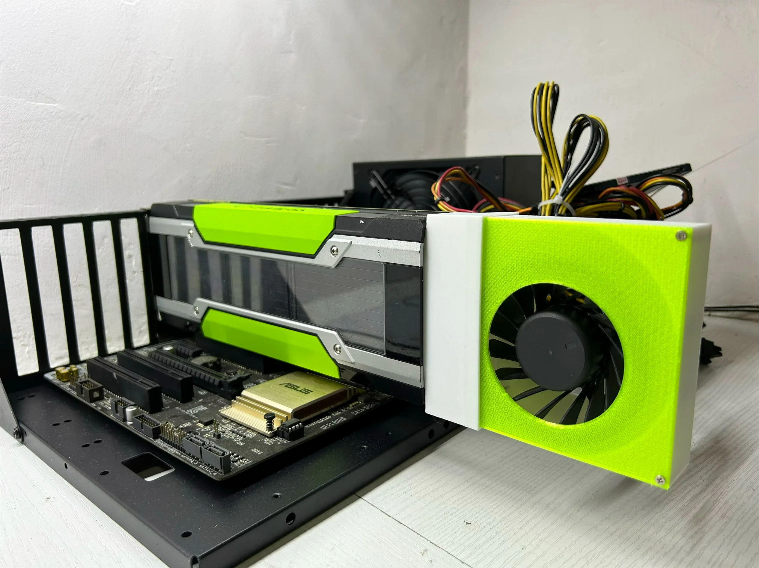 NNNfor NVIDIA for Tesla P100, P40, M40, K80, V100 Graphics Card Modified Active Cooling Assembly  NNN