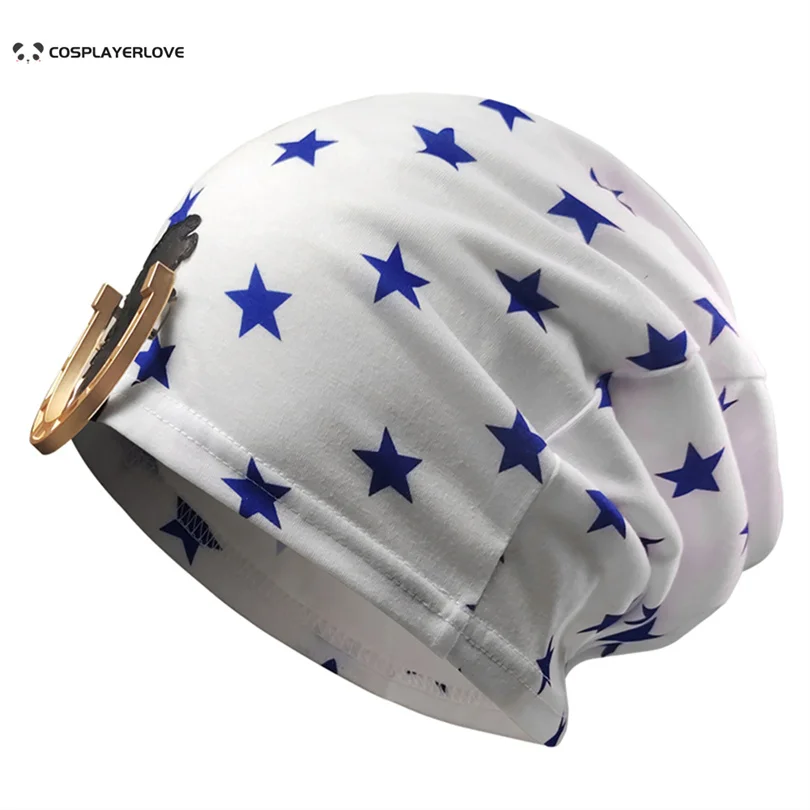 Bola de aço correr johnny joestar unsex bonito engraçado chapéu para cosplay halloween carnaval