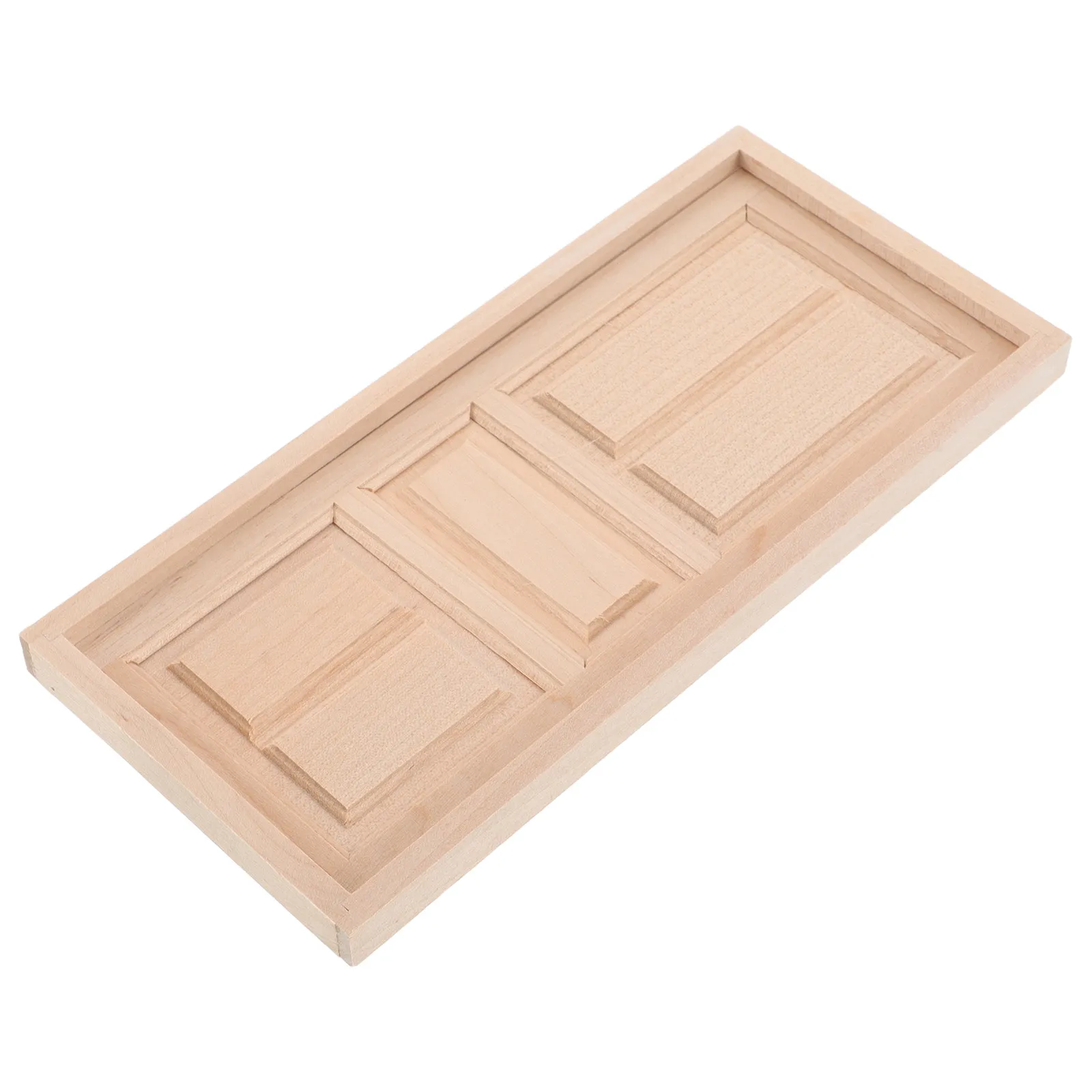 

Miniature Wooden Dollhouse Door Unfinished Openable Fairy Garden Decor Craft Accessory for Tiny House Furniture Building Supply