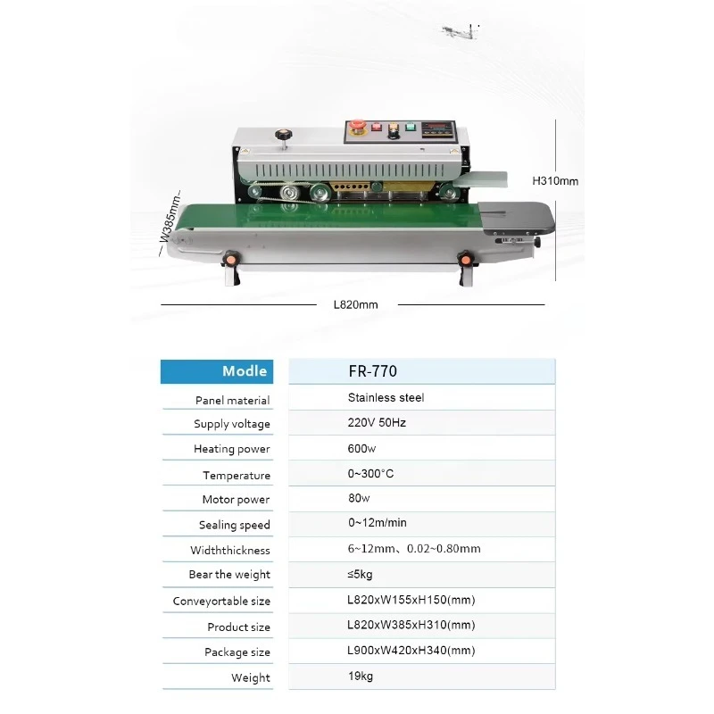 Continuous Sealer Food Sealer