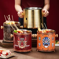 Alcohol Stove Hot Pot National Style Retro Shabu-shabu Special Internet Celebrity Skewer Spicy Skewer Bobo Chicken Pot