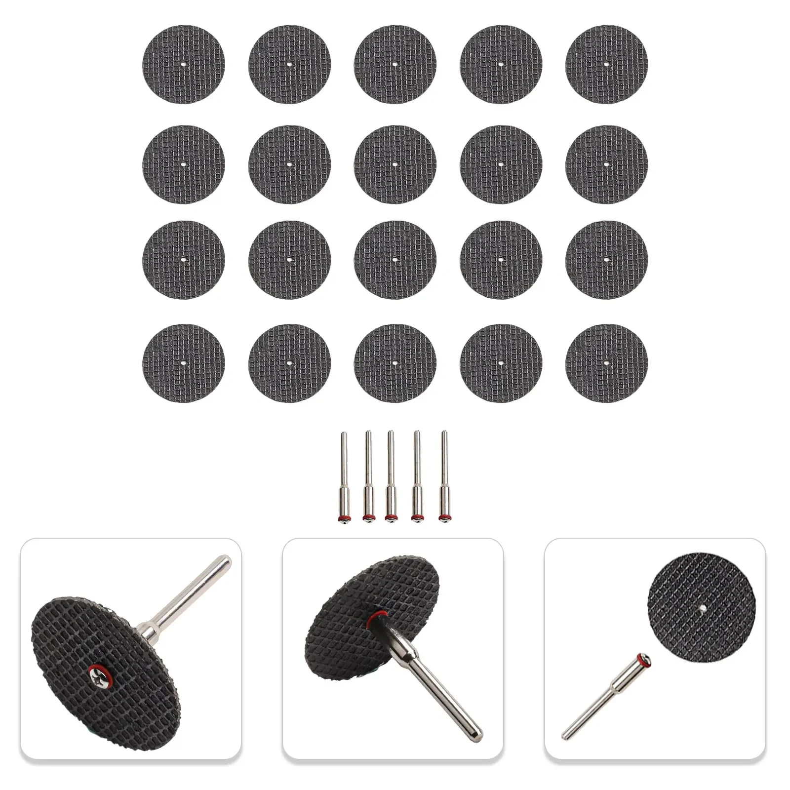 20 قطعة 32 مللي متر طحن عجلة أسطوانة تقطيع راتينج دائري 3 مللي متر رمح ل زاوية طاحونة لملحقات قطع المعادن أداة دوارة