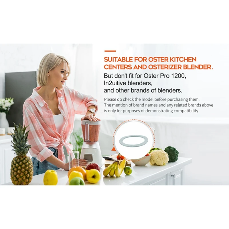 Junta de sellado de goma para Oster y osterzer, junta tórica de repuesto para licuadora