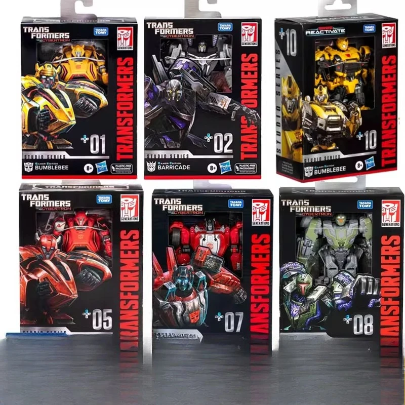 Hasbro 오리지널 트랜스포머 애니메이션 피규어 스튜디오 시리즈 GE02 바리케이드 옵티머스 프라임 액션 피규어 소년 소녀 어린이 선물