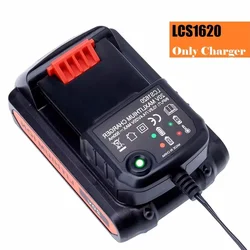 Li-ion Battery Charger For Black Decker 10.8V 14.4V 20V Serise LBXR20 Electric Drill Screwdriver Tool Battery Accessories