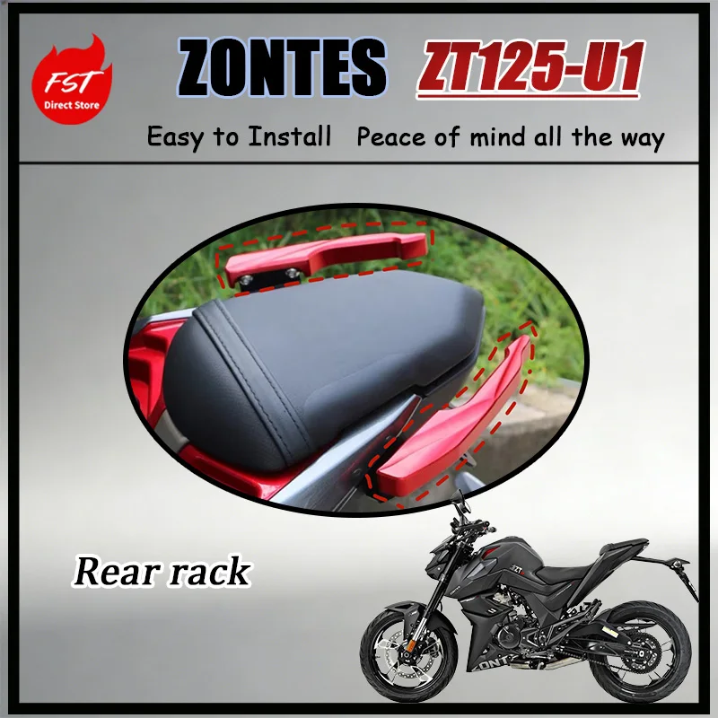 

FOR ZONTES U125 U155 Lightweight Alloy Rear Tail Wing Assembly with Cargo Rack And Rear Grab Rail Direct Bolt-On Accessory