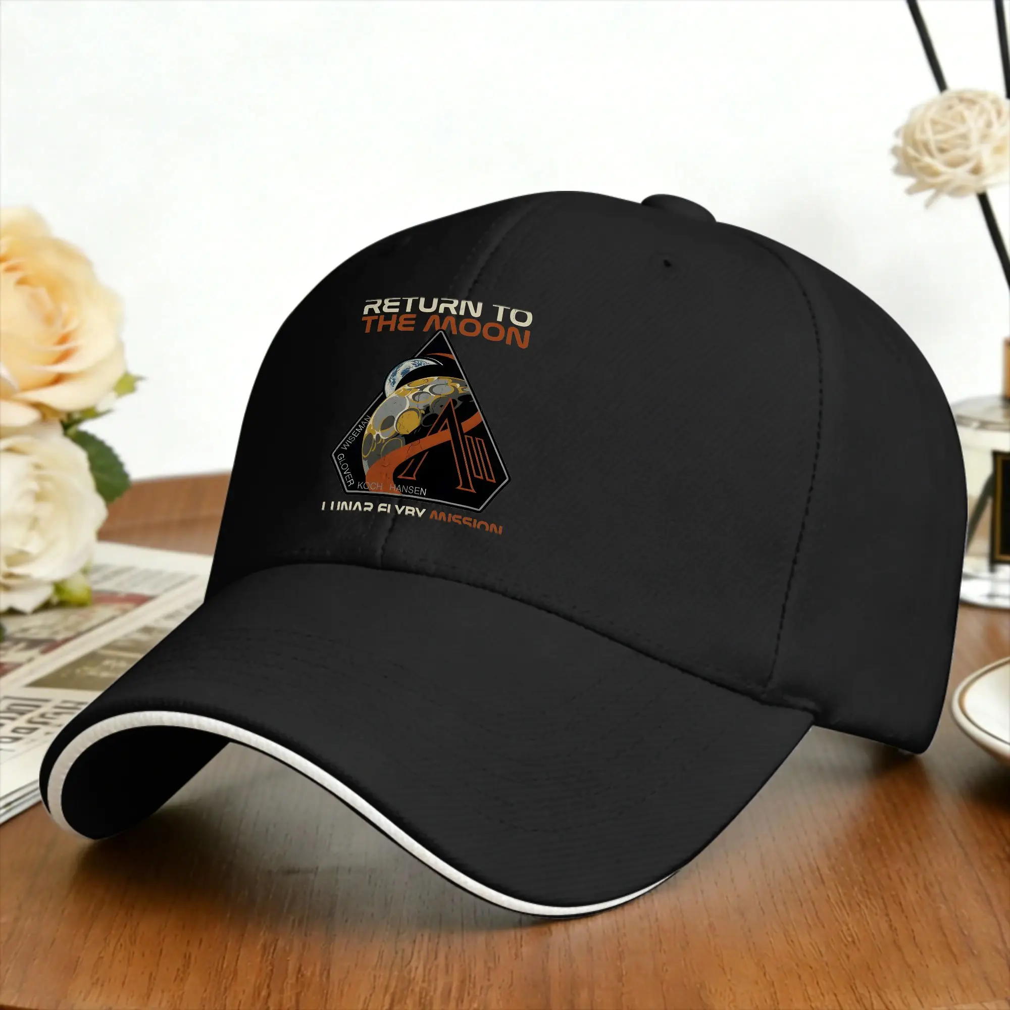 Artemis 2 Space  Baseball Cap  Outdoor Gym Wholesale Hip Hop Hats Classic Baseball Caps
