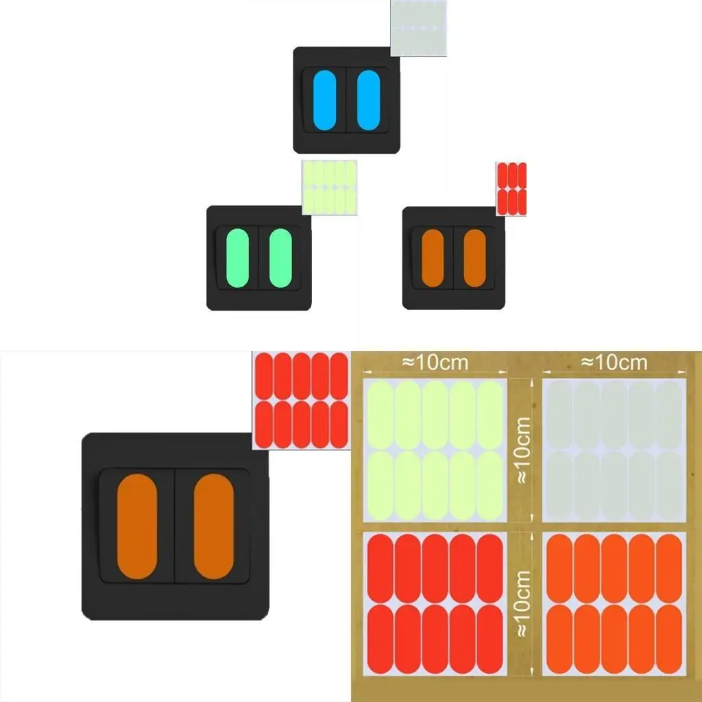L43A 3 Color to Choose Night Light Wall Sticker Can Be on the Button in Childrens or the Olds Room Easy to Find