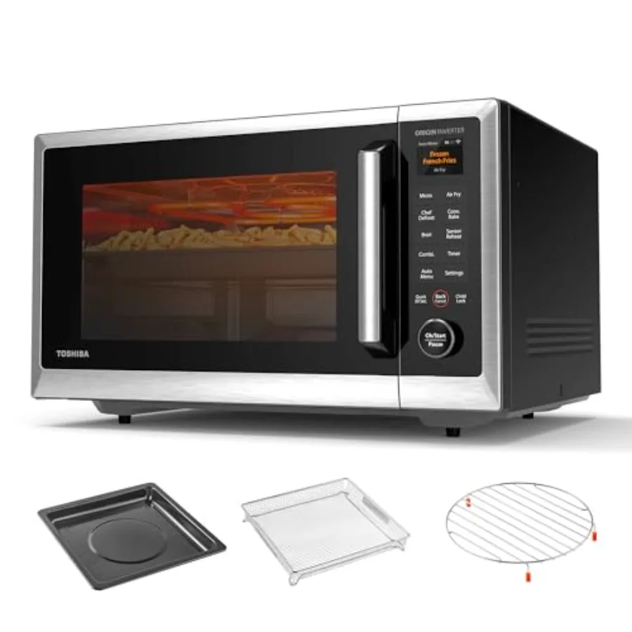 

Многофункциональная аэрофритюрница-микроволновая печь с 2,4-дюймовым цветным экраном, инверторной технологией Origin и интеллектуальными датчиками