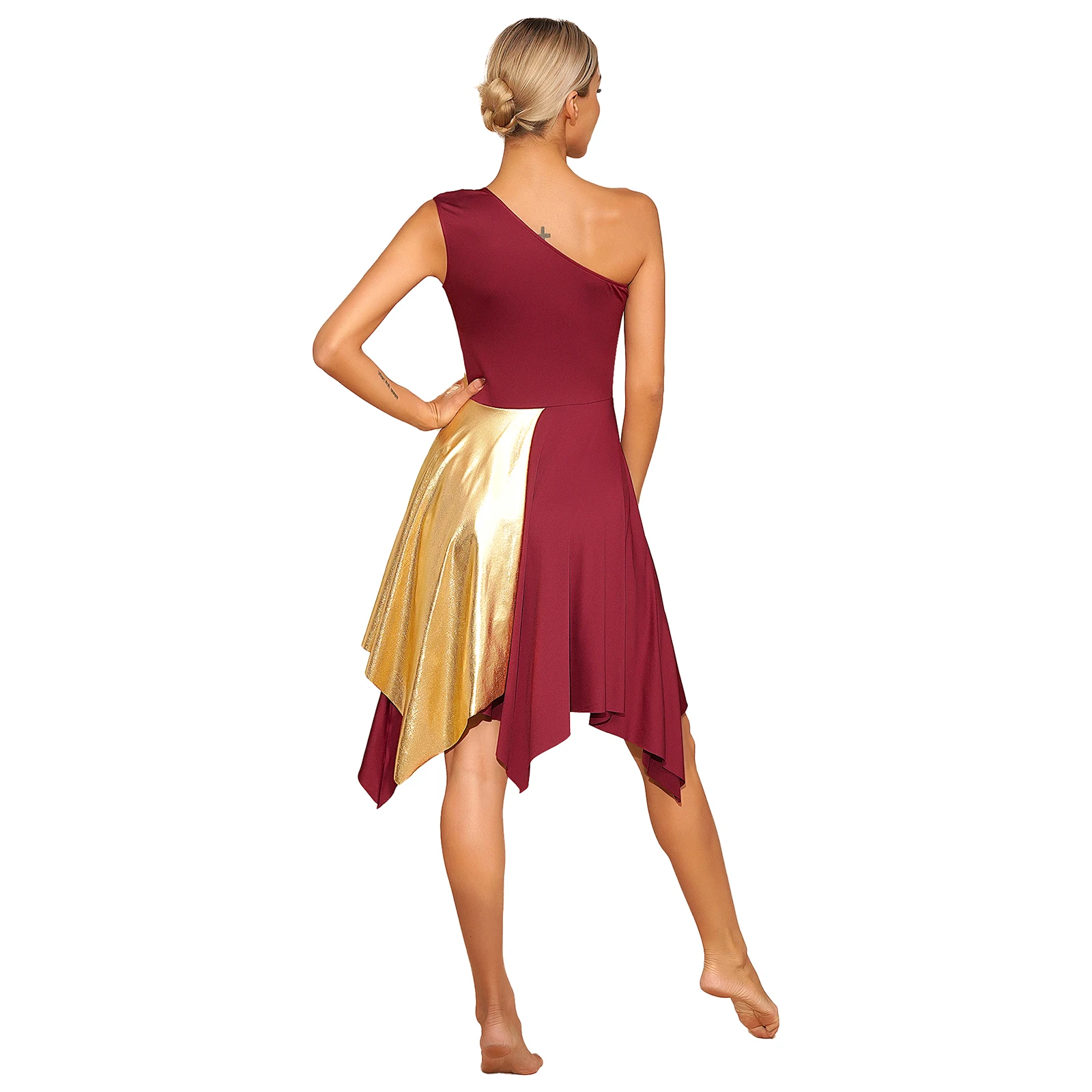 Women's One Shoulder Worship Wear - usage example