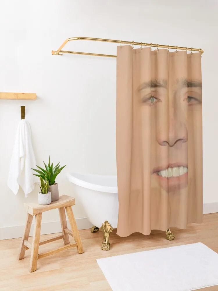 Nicolas cage Giant Face Shower Curtain For Bathroom Shower Waterproof Fabric Bathroom Bathroom And Shower Products Curtain