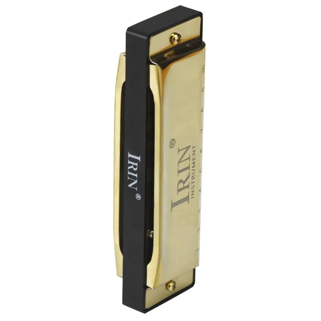 

Finest Harmonica , 20 Tones, Golden, with Storage Box Cloth