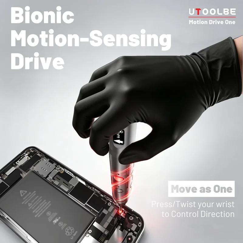 UTO0LBE DLS001 ONE Motion Drive Mini Precision Electric Screwdriver 300RPM Portable Power Screwdriver Set Electronic Repair Tool