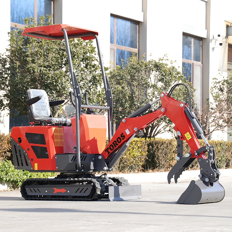 TOROS Farm Mini customized mini excavator 1 Ton Micro Excavation Machine EPA Engine Small Digger 0.8 ton For Sale