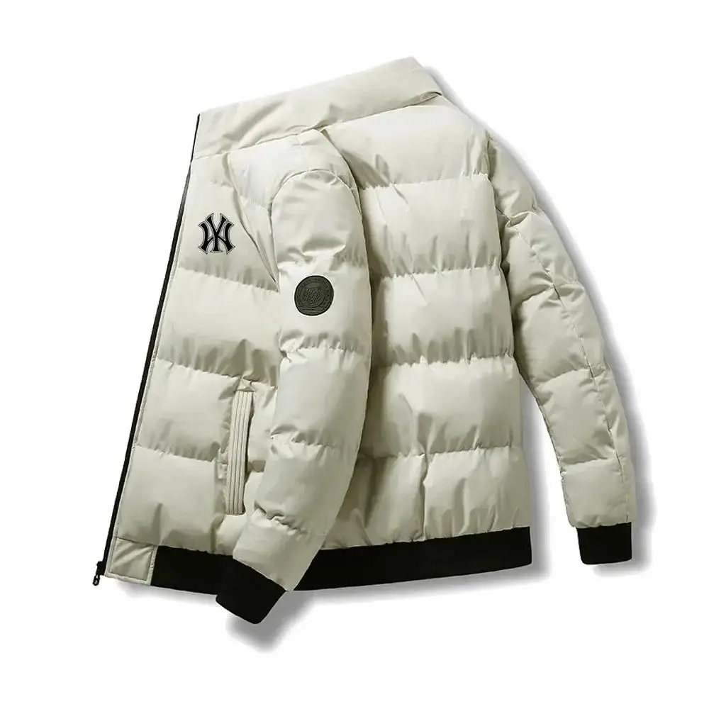 Giacca imbottita in cotone da uomo 2023 Tendenza invernale Testa di tigre Logo Giacca corta imbottita da uomo Giacca imbottita casual spessa Parka