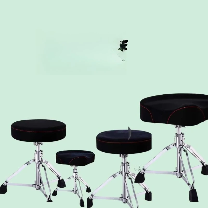 Drum Stool Saddle Drum Chair, Pneumatic Spiral Lift Children Adult Professional Drummer Performance Practice Comfortable