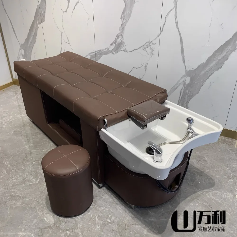 

Shampoo Chair Thai Barber Shop Deep Basin Massage Flat Lying Beauty Salon Dual-Use Flushing Bed