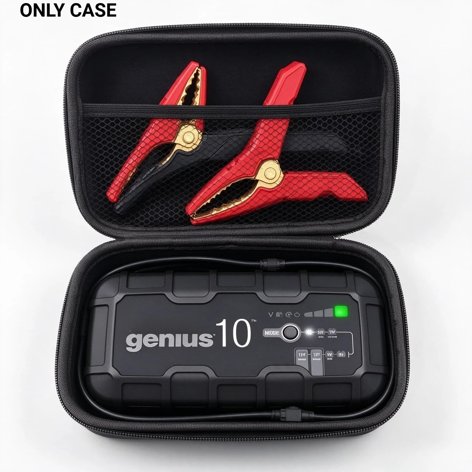 EVA Hard Shell Protective Storage Case Fit for NOCO GENIUS10 GENIUS2X2 Battery Charger, Lightweight Travel Bag for Charger