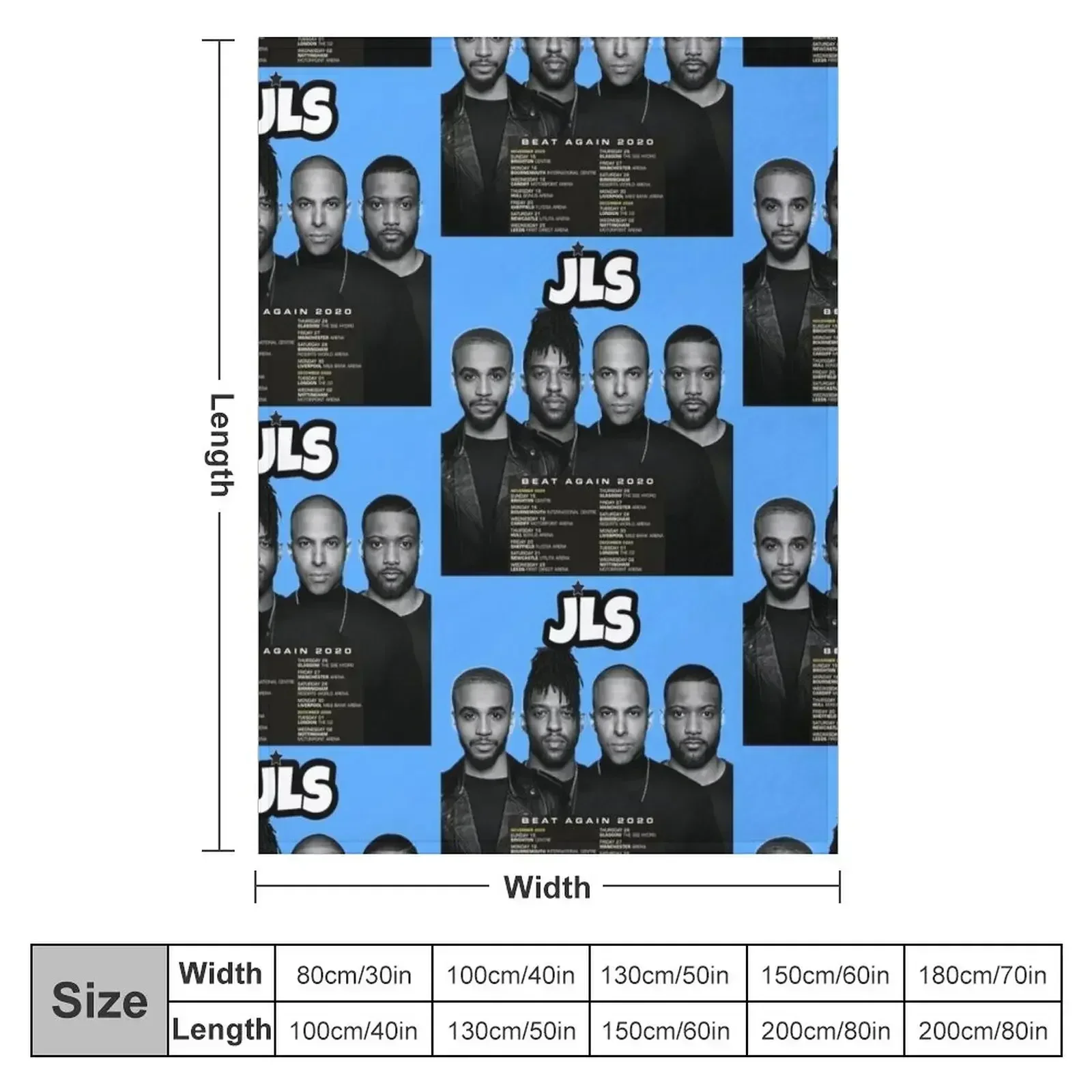 JLS Fan Made Tour Apparel Throw Blanket Custom Blankets Sofas Of Decoration Blankets