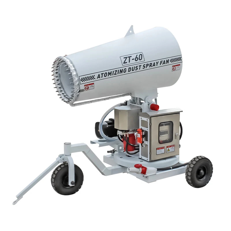 Multi-function Electric Three-wheeled Fog Cannon Truck 360-degree Automatic Remote Spraying Mobile Machine Pump Agriculture 15kw
