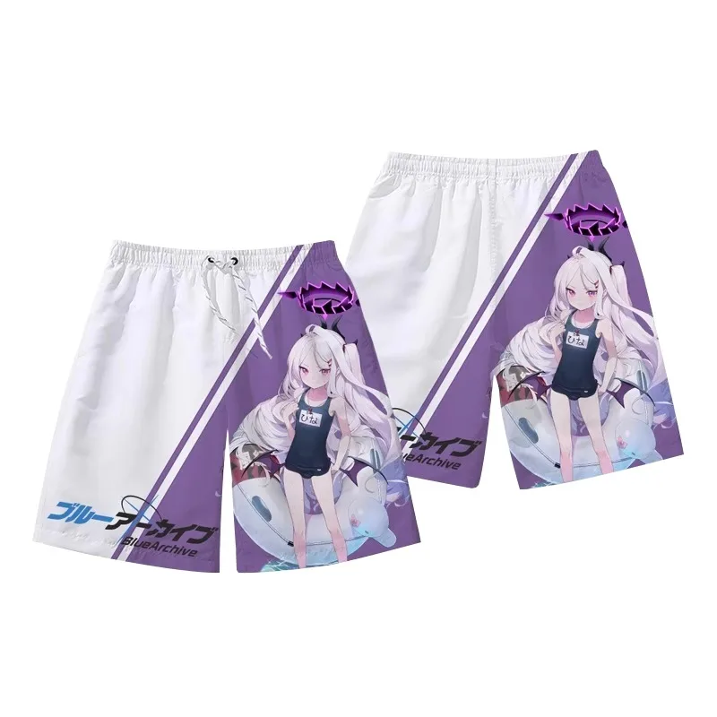 Blue Archive Sorasaki Hina Shorts 3D Print Cartoon Anime Men's Beach Shorts Summer 2025 New Women Short Pants Sports Kids Bottom