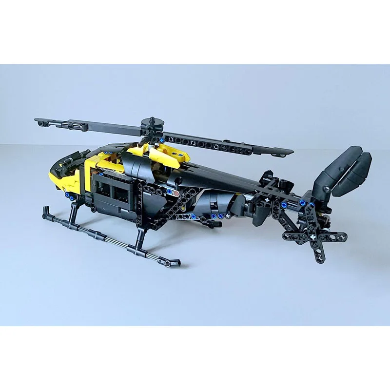 

MOC-143472 Classic New Air Combat Helicopter Building Block Model 573 Parts Boys' Children's Birthday Christmas Toy Gift