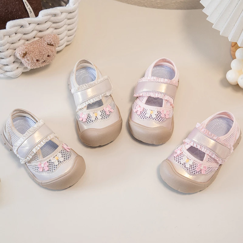 

Anti-slip Soft Bottom Beach Sandal Toddler Girl Sports Shoe Kids Mesh Sneaker Breathable Sports Casual