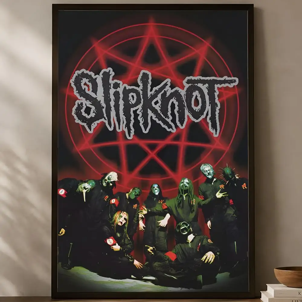 Band S-Slipknot Poster, selbstklebendes HD-PVC-Wandkunstposter, wasserfeste Dekoration für Schlafzimmer, Wohnzimmer und Zuhause – Detail 17