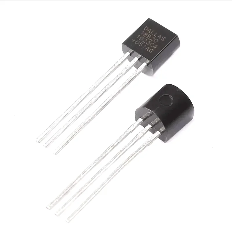 10 unids/lote Sensor chip electrónico DS18B20 TO-92 18B20 chips Sensor de temperatura IC 18b20 en Stock