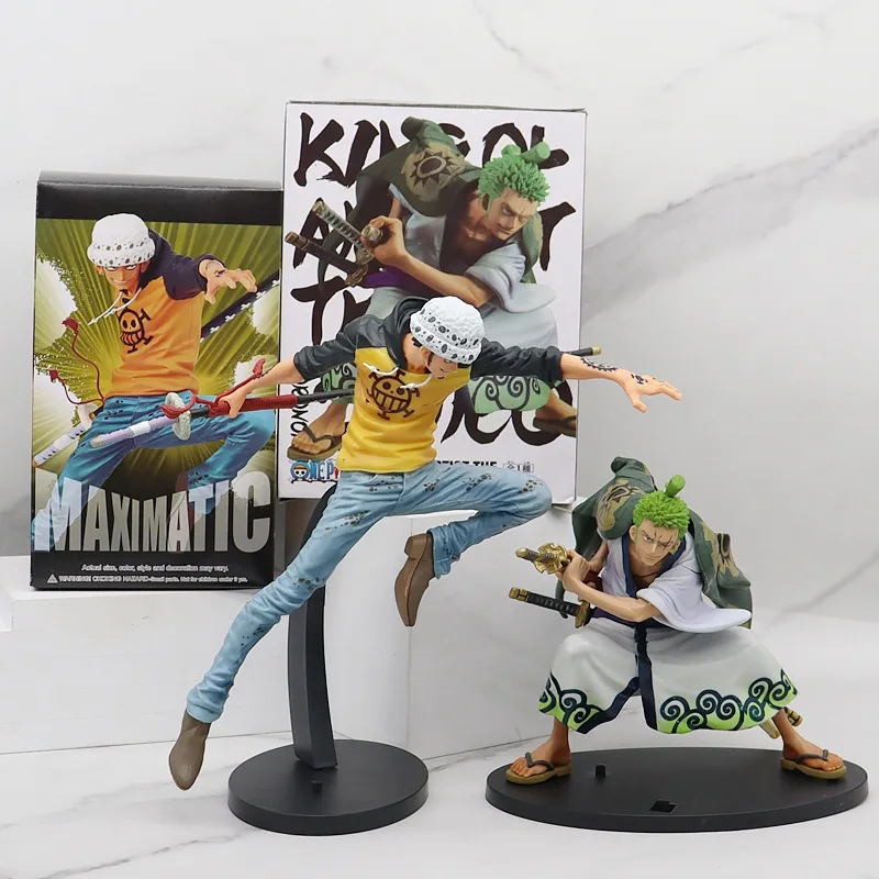 

One Piece Animation Figure Battle Edition Ban Luo Kimono Drawn Sword Zoro Santo Style Figure Model Ornament