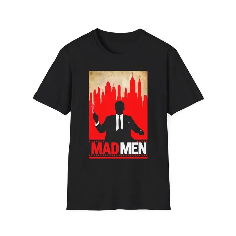 Mad Men Softstyle T Shirt Retro TV Show Vintage Drama Series Top Don Draper Fan 60s 70s Style