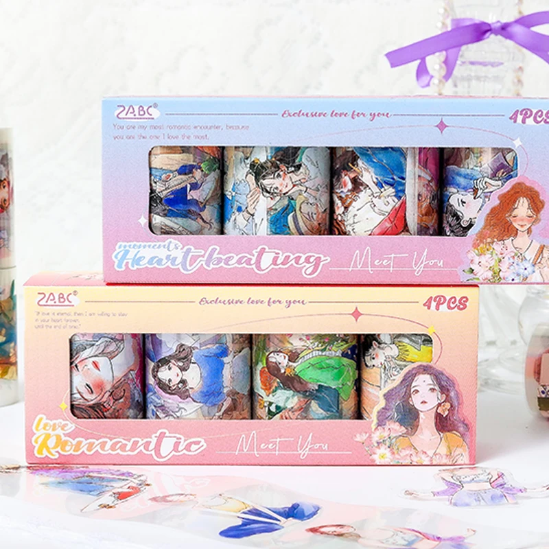 Mr.Paper Tender Years Series Boxed Tape stationery supplies tape sticker Children's Gifts  washi tape set masking tape