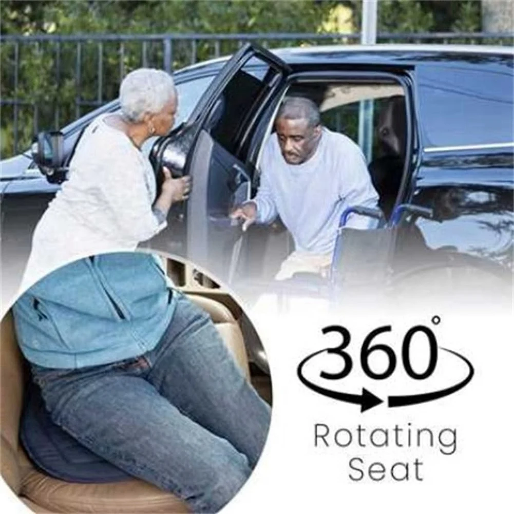 Präzise 2-teilige 360°-Drehsätze ° Drehbares Sitzkissen für das Auto, 15,7 Zoll großes Sitzkissen für das Auto, drehbarer Sitz f