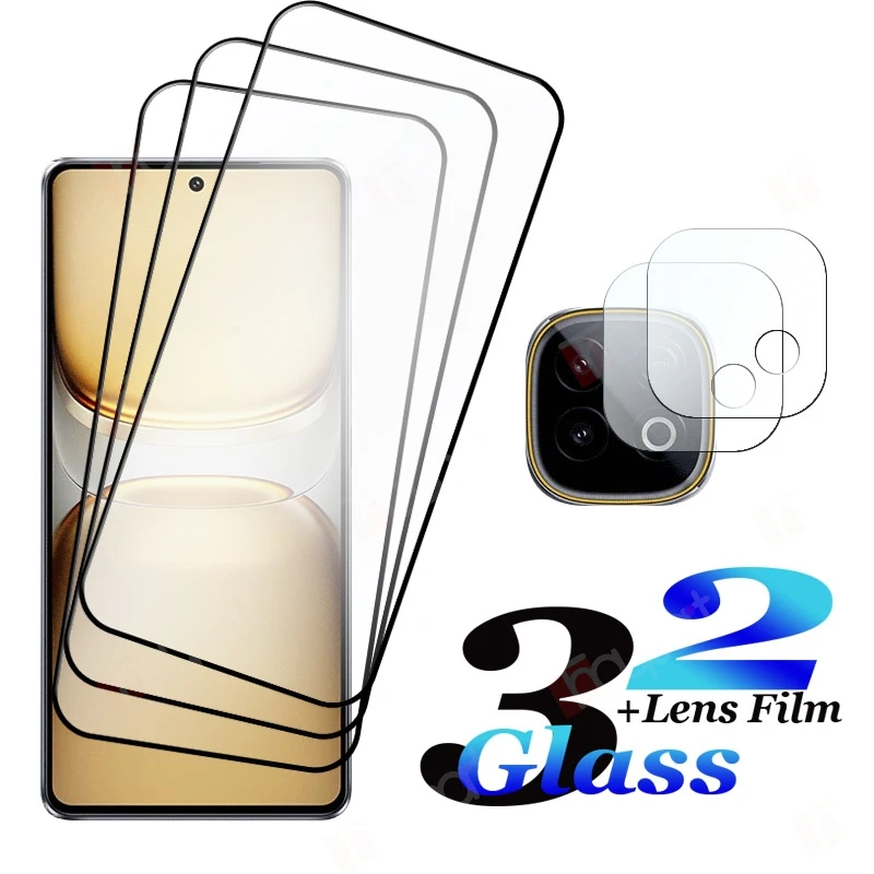 

3+2Pack Next-gen For IQOO Neo10 Gaming Smartphone Glass Shockproof 9H Clearly Anti-Scratch include Soft Camera lens film