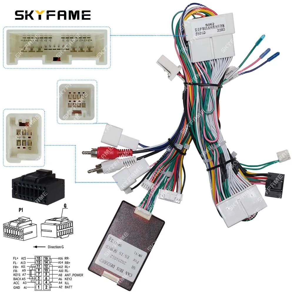 SKYFAME Car MOST Optical Fiber Audio Canbus Box Decoder For Toyota Alphard Vellfire Previa Tarago Estima Lexus GS/IS/ES