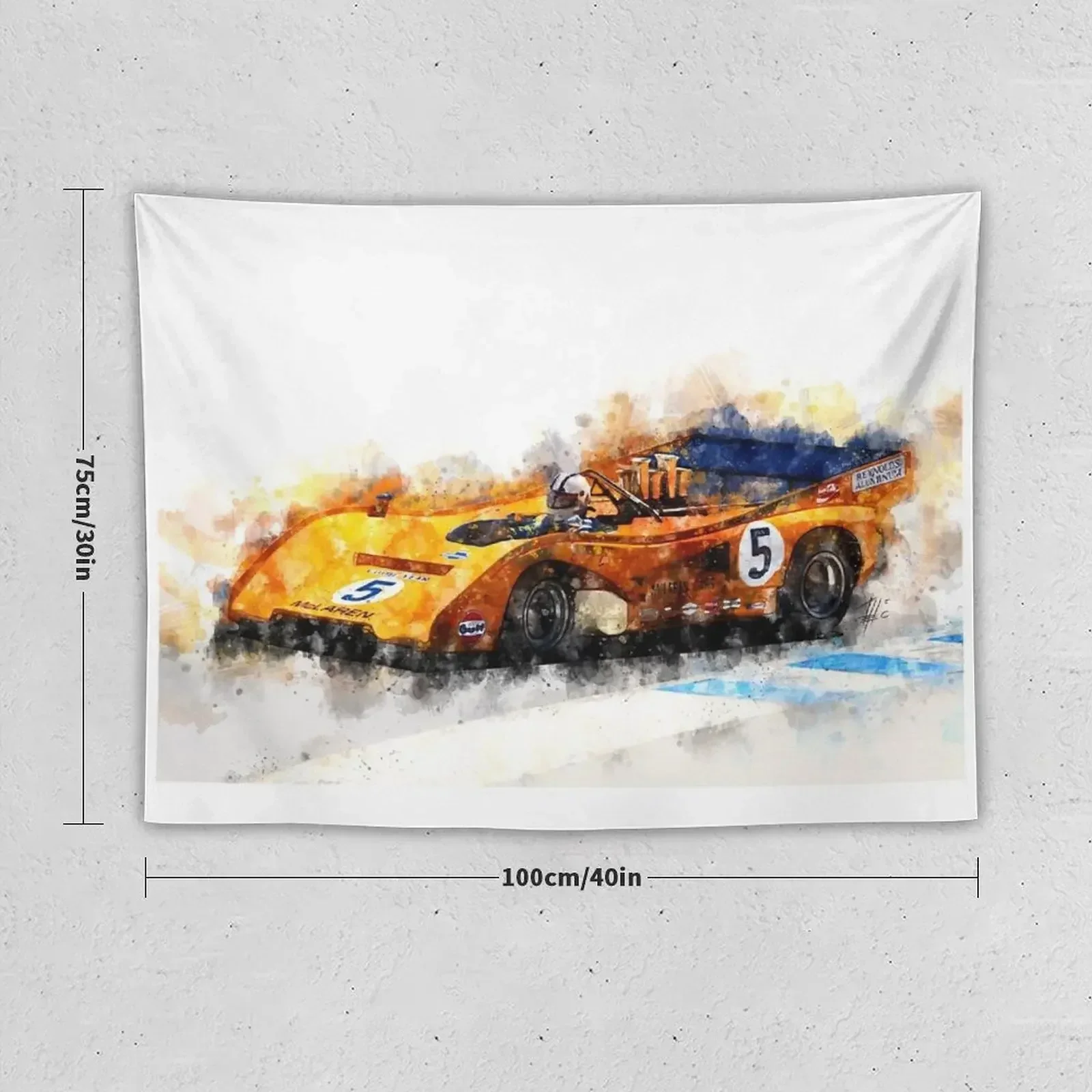 Denny Hulme Tapestry Wall Decoration Aesthetic Room Decors Wall Mural Tapestry