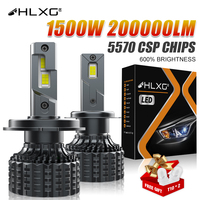 HLXG H7 LED Headlight Bulbs 3000K H4 Car Lamp Canbus 4300K H1 H3 H13 9005 HB3 9006 HB4 H8 H9 H11 9012 Turbo Fog Lights 6000K 12V