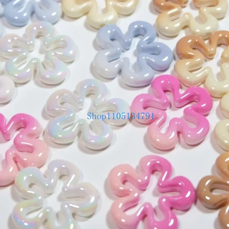 

98km Resin Hollow Flower Charm Flower Pendant Hollow Flower Jewelry Making Accessories Jewelry Part for Hand-Making Jewelry