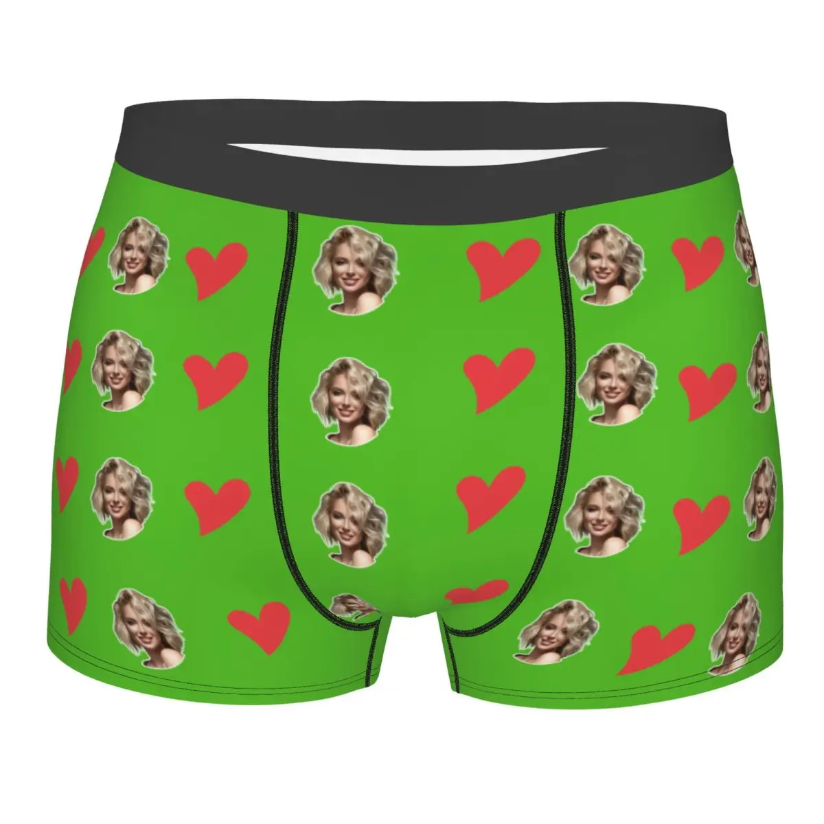 

Man Custom Personalized Face PhotoLong Underwear Funny Boxer Shorts Panties Breathable Underpants