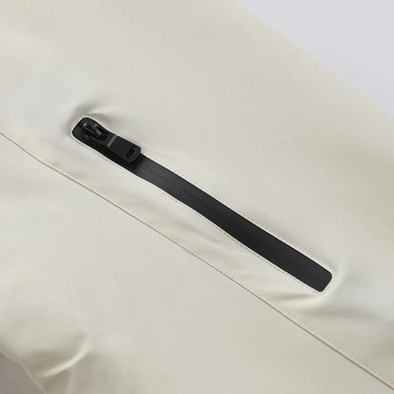 سترة خريفية جديدة مقاومة للرياح بلون سادة للرجال سترة رياضية فضفاضة غير رسمية في الهواء الطلق