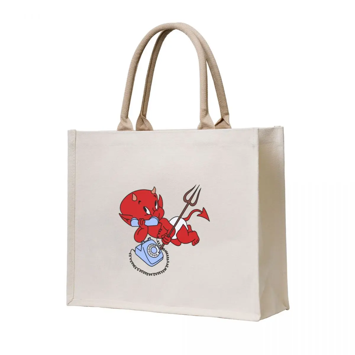 

Hot Stuff the Little Devil Blue Phone Tote Bag tote bag female bag Canvas shoulder