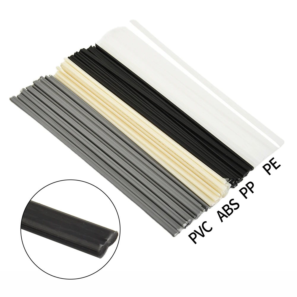 ABS/PP/PVC/PE Welding Rods Set, Acid and Alkali Resistant, Perfect for Computer Shells and Logistics Turnover Boxes, 50PCS