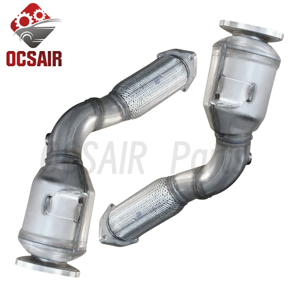 NEW Pair Left&Right Catalytic Converters for Porsche Cayenne 4.5L V8 2003-2006 955113021AX 95511302101 Without turbocharger