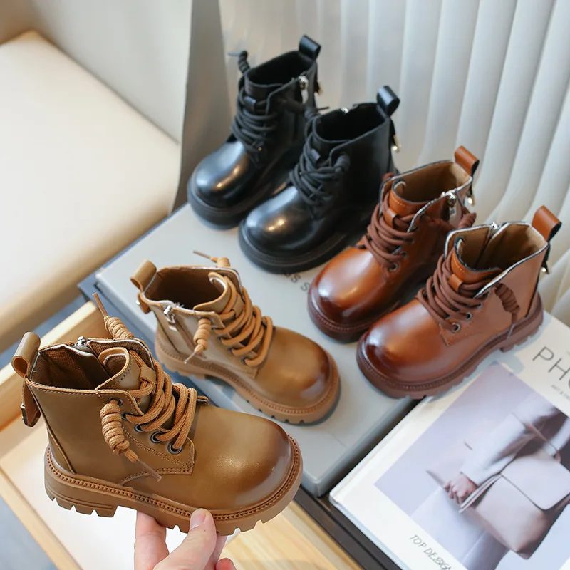 

Girls Boots 2025 Winter New Soft Soled Snow Boot British Style Children's Boot Girls Fashion Brand Boot Versatile Girls Boots