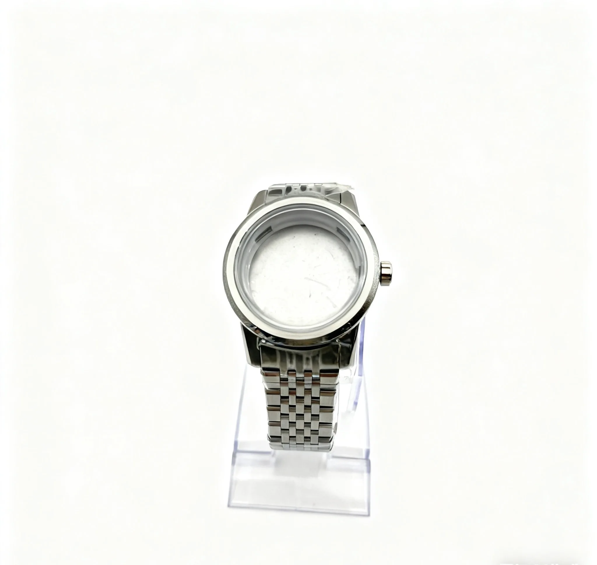 40mm modified watch shell solid steel band set adapted to NH35 movement